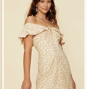 LPA Cheetah Print Verona Mini Dress